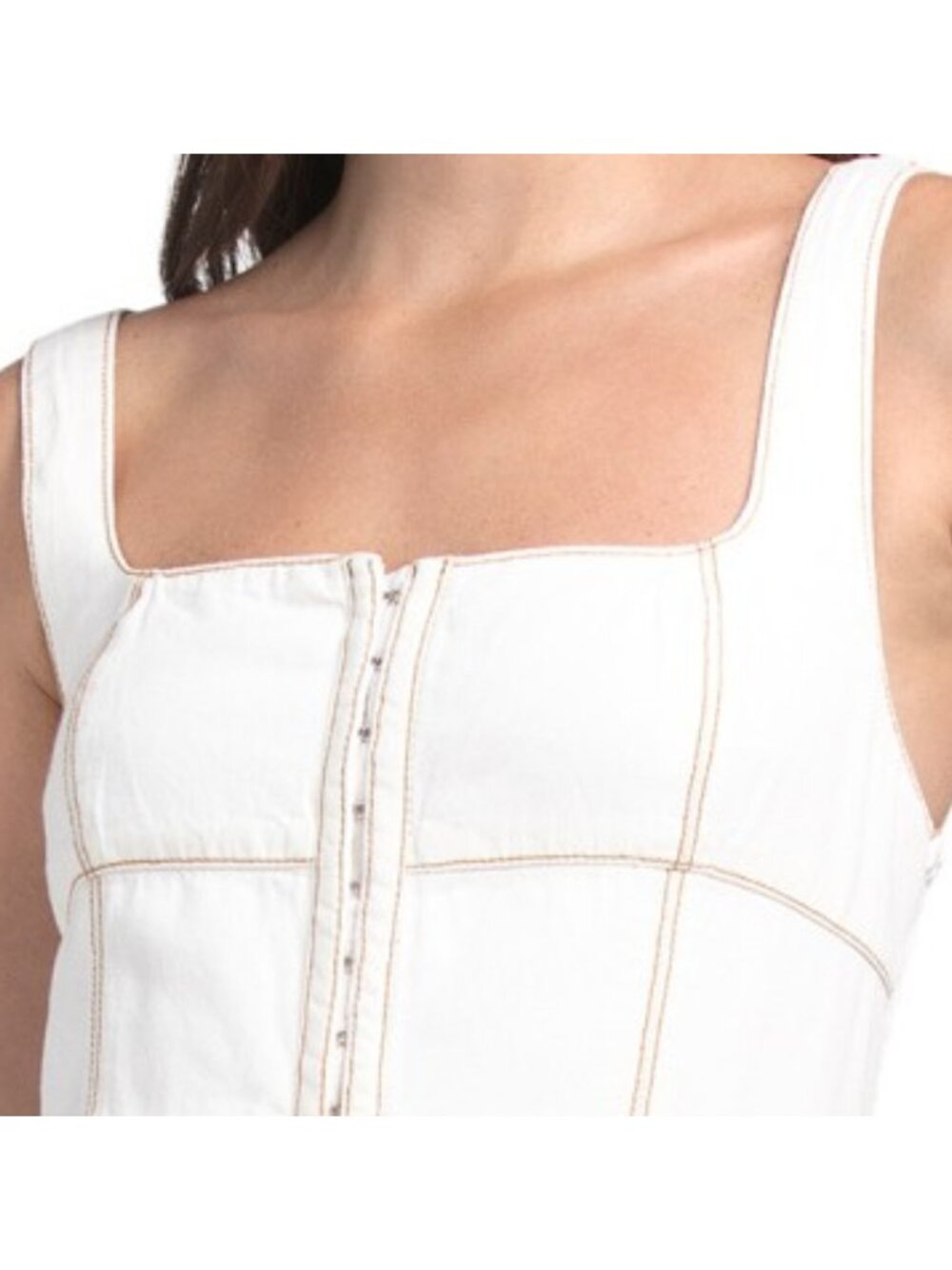 LONE STAR Corset Detail Denim Midi Dress - Picture 3 of 5